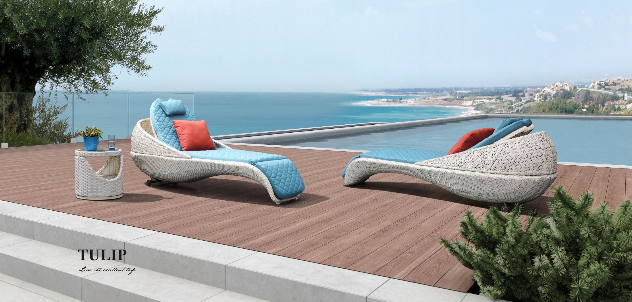 Tulip Chaise Lounger 203050