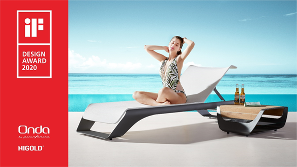 Higold Onda Sunbed Wins iF Design Award, Germany 2020