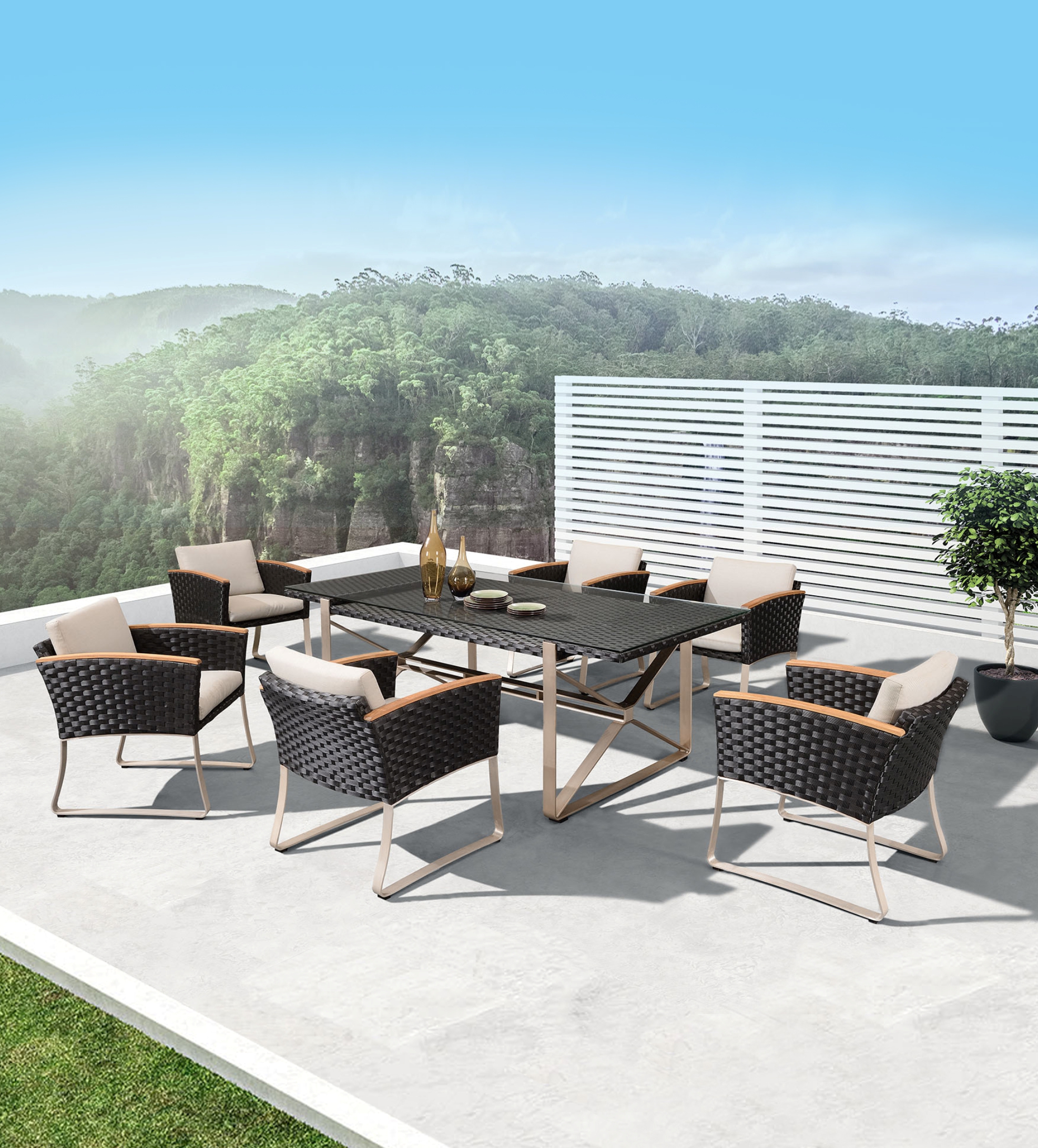 Contemporary shop patio sets