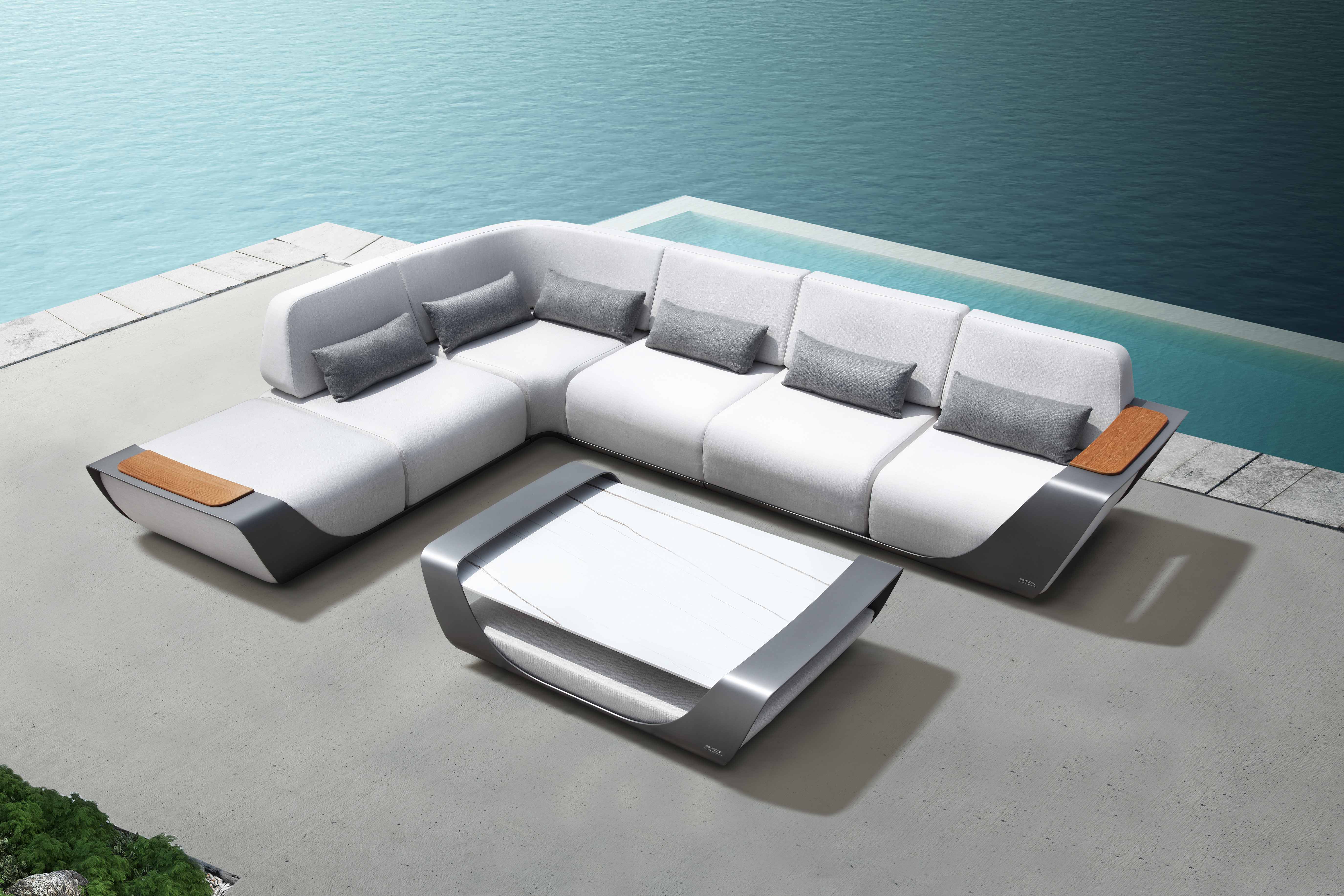 Onda white patio conversation set