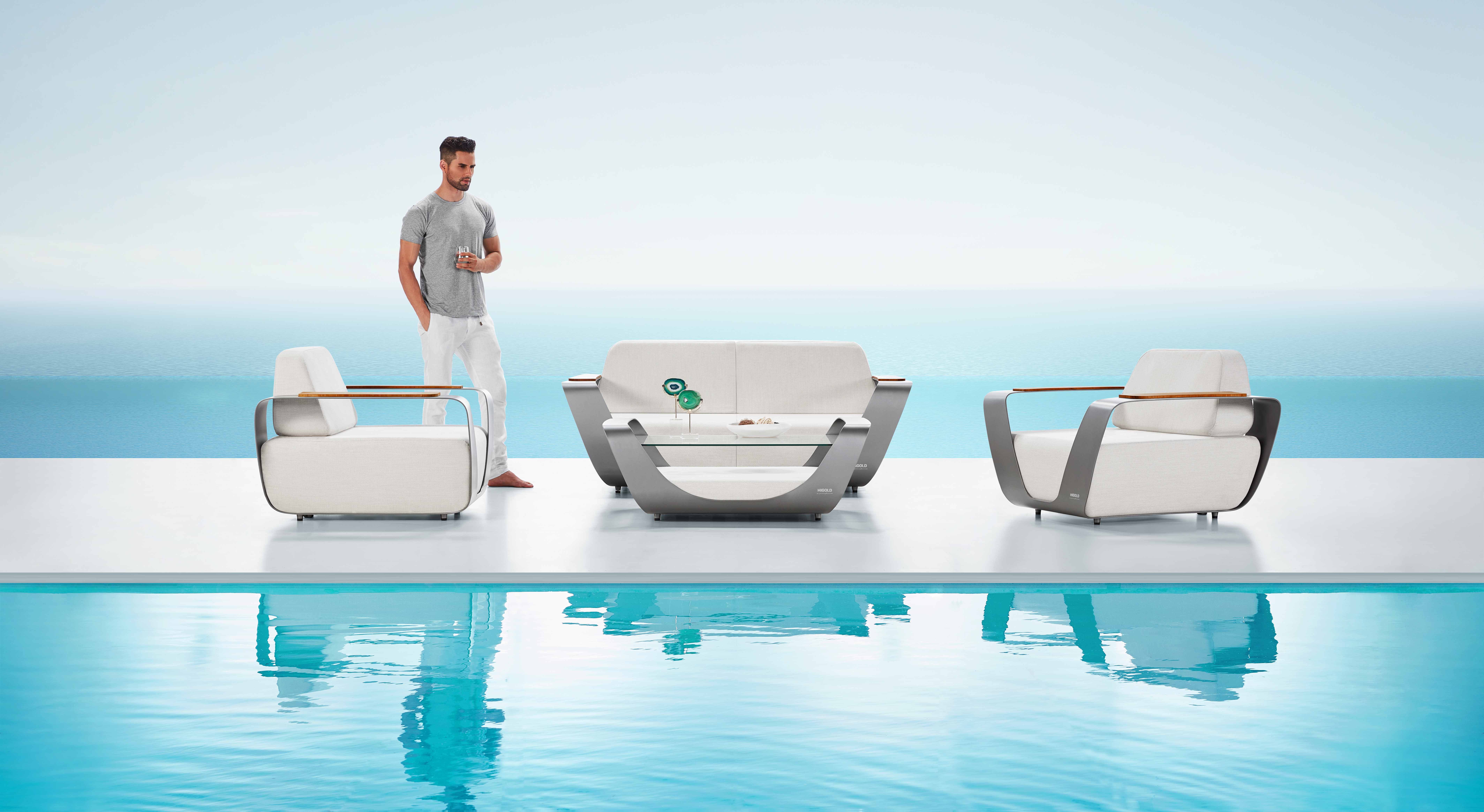 Onda white patio conversation set