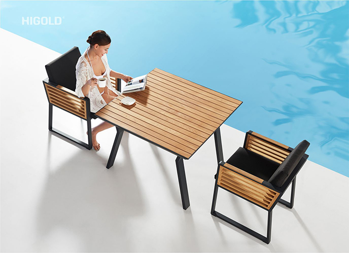 New York Teak Wood Dining Set 2040140