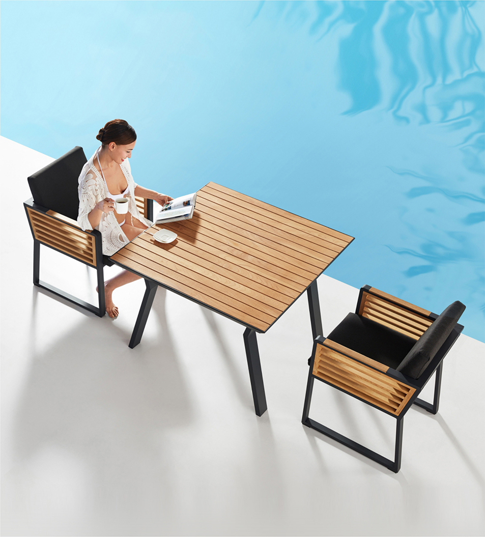 New York Teak Wood Dining Set 2040140